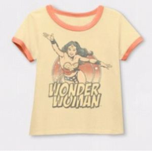 Target Toddler girls wonder women ringer short sleeve tee